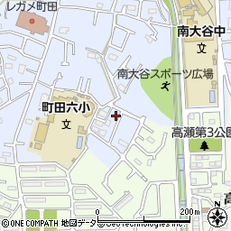 東京都町田市南大谷1253-8周辺の地図