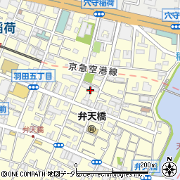 東京都大田区羽田5丁目12周辺の地図