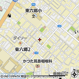 水道修理の救急車　東六郷店周辺の地図
