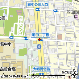 羽田２周辺の地図