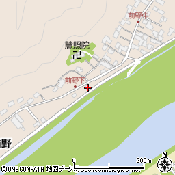 岐阜県美濃市前野136周辺の地図