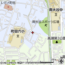 東京都町田市南大谷1253-9周辺の地図