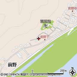 岐阜県美濃市前野122周辺の地図