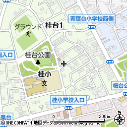 1-8 桂台公園 桂小 近傍駐車場周辺の地図