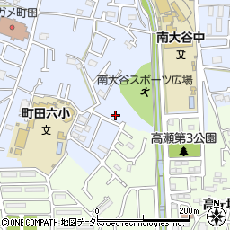東京都町田市南大谷1105-7周辺の地図