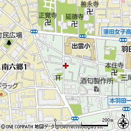 東京都大田区本羽田1丁目10-17周辺の地図