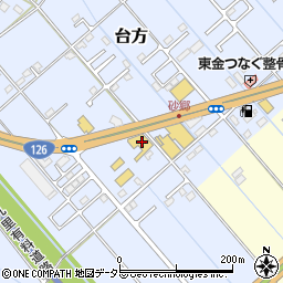 千葉日産自動車東金台方店周辺の地図