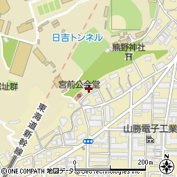 日吉町宮前自治会公会堂周辺の地図