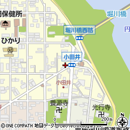 豊岡小田井郵便局周辺の地図