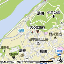 岐阜県美濃市港町1542-2周辺の地図