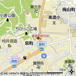岐阜県美濃市1588周辺の地図