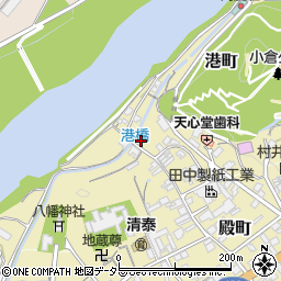 岐阜県美濃市港町1528周辺の地図