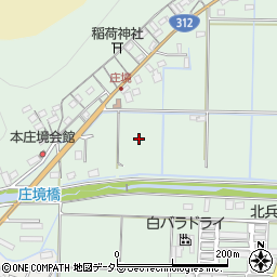 兵庫県豊岡市庄境周辺の地図