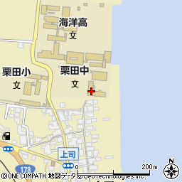 宮津市立栗田中学校（栗田学院）周辺の地図