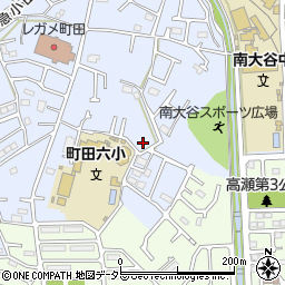東京都町田市南大谷1250周辺の地図