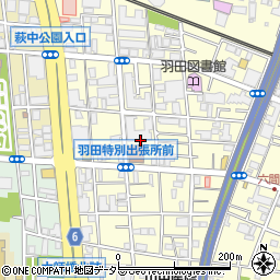 東京都大田区羽田1丁目18周辺の地図