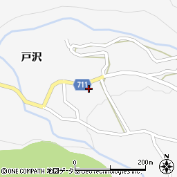 山梨県都留市戸沢587周辺の地図