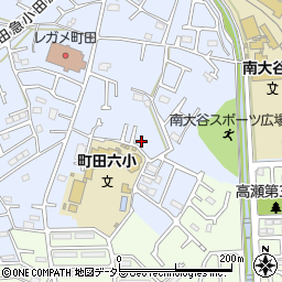 東京都町田市南大谷1221周辺の地図