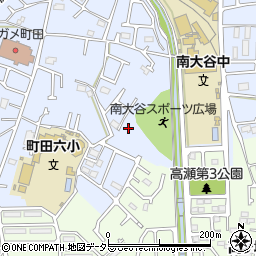 東京都町田市南大谷1105-1周辺の地図