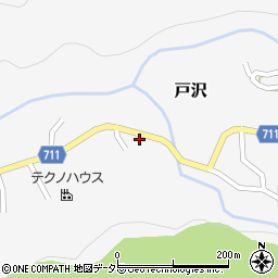 山梨県都留市戸沢147-1周辺の地図