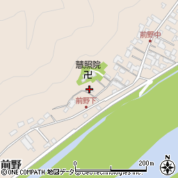 岐阜県美濃市前野146周辺の地図