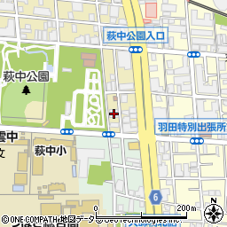 東京都大田区萩中3丁目23周辺の地図