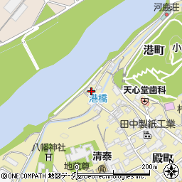 岐阜県美濃市港町1488-2周辺の地図