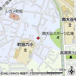 東京都町田市南大谷1222周辺の地図