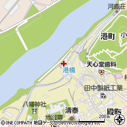 岐阜県美濃市港町1484周辺の地図