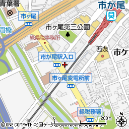 神奈川県横浜市青葉区市ケ尾町1150-1周辺の地図
