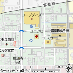 ユニクロ豊岡店周辺の地図
