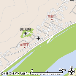 岐阜県美濃市前野142周辺の地図