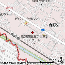 町田森野住宅公園周辺の地図