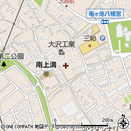 神奈川県相模原市中央区上溝周辺の地図