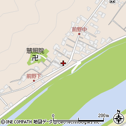 岐阜県美濃市前野165周辺の地図