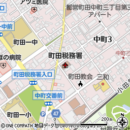 町田税務署周辺の地図