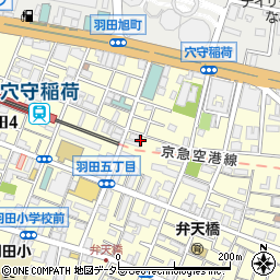 東京都大田区羽田5丁目10周辺の地図