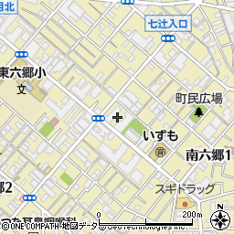 東京都大田区南六郷1丁目9周辺の地図