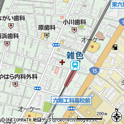 Ｋハウス仲六郷周辺の地図