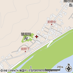 岐阜県美濃市前野166周辺の地図