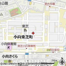 神奈川県川崎市幸区小向東芝町周辺の地図