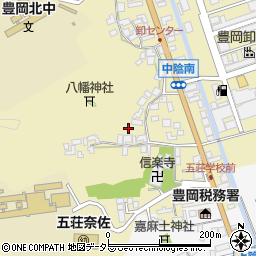兵庫県豊岡市中陰周辺の地図