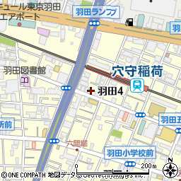 東京都大田区羽田4丁目周辺の地図