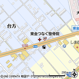 ソフトバンク東金周辺の地図