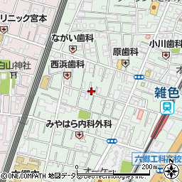 ポーラ化粧品　本蒲田営業所周辺の地図