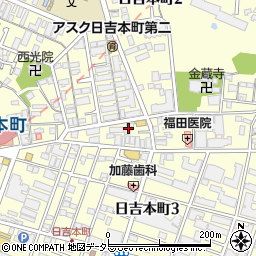 パルテール日吉本町周辺の地図