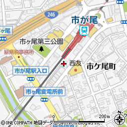 市が尾整形外科クリニック周辺の地図