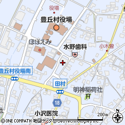 豊丘村　教育委員会周辺の地図
