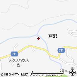 山梨県都留市戸沢140周辺の地図