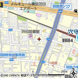 東京都大田区羽田1丁目11周辺の地図